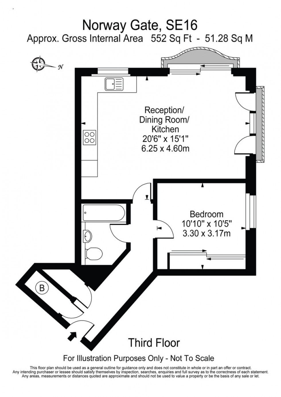 Floorplan for Norway Gate, Canada Water, SE16