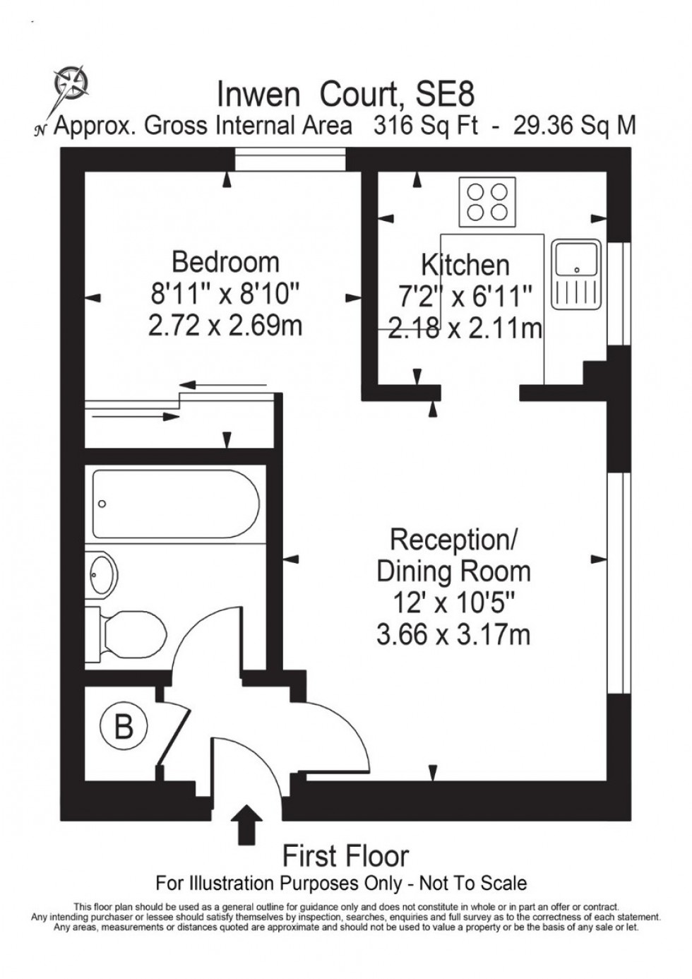 Floorplan for Inwen Court, Grinstead Road
