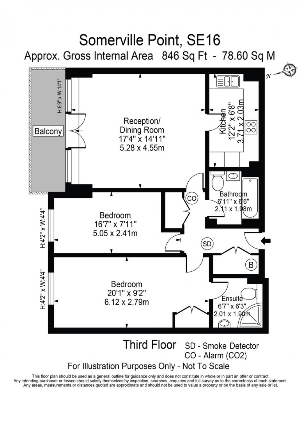Floorplan for Somerville Point, Rotherhithe Street