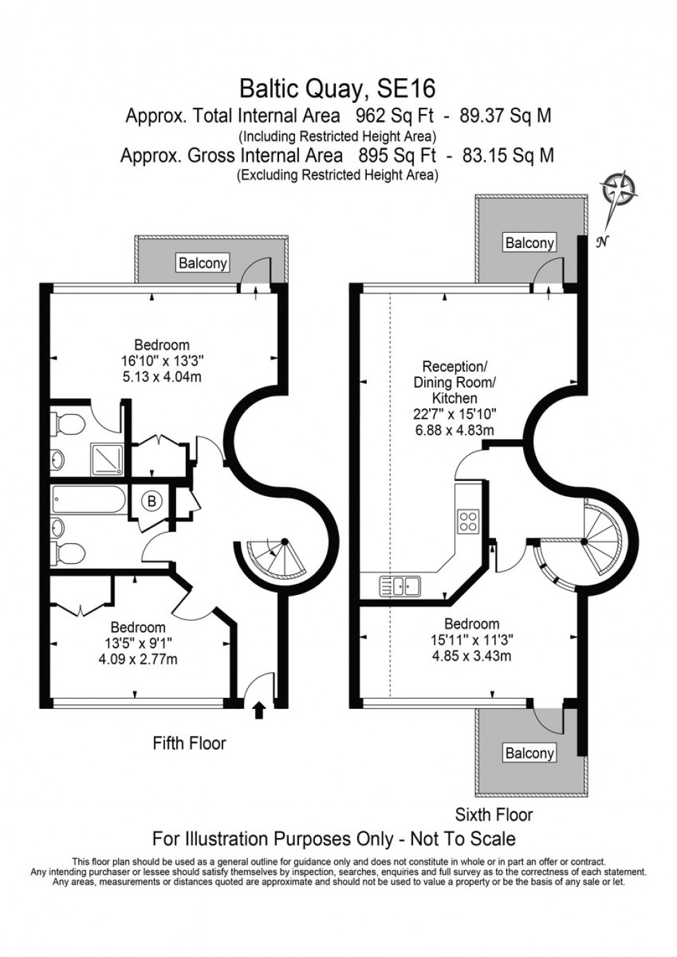 Floorplan for Baltic Quay, SE16, London