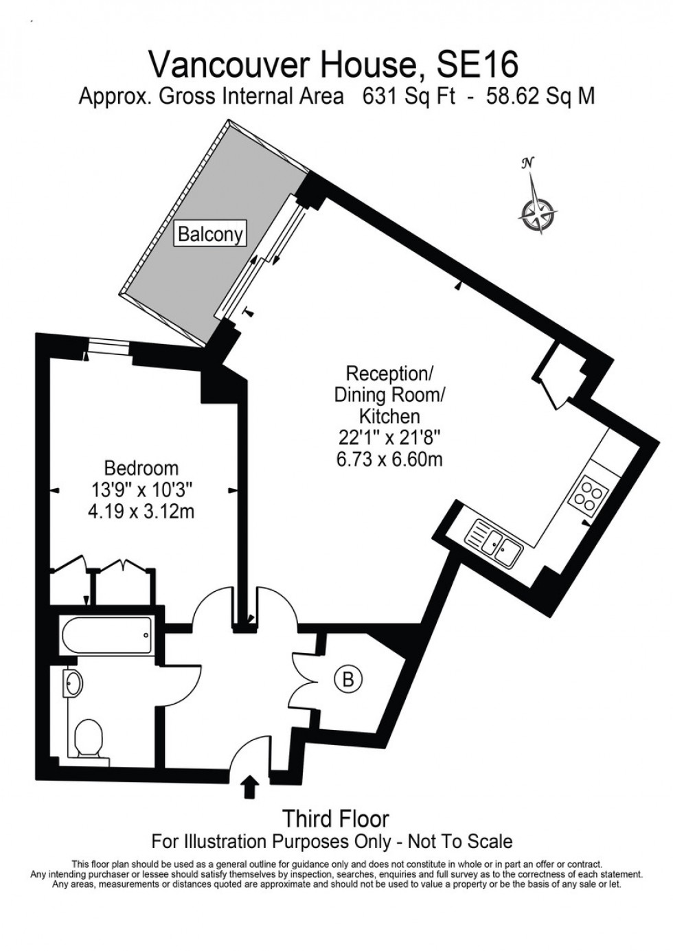 Floorplan for Surrey Quays Road, London