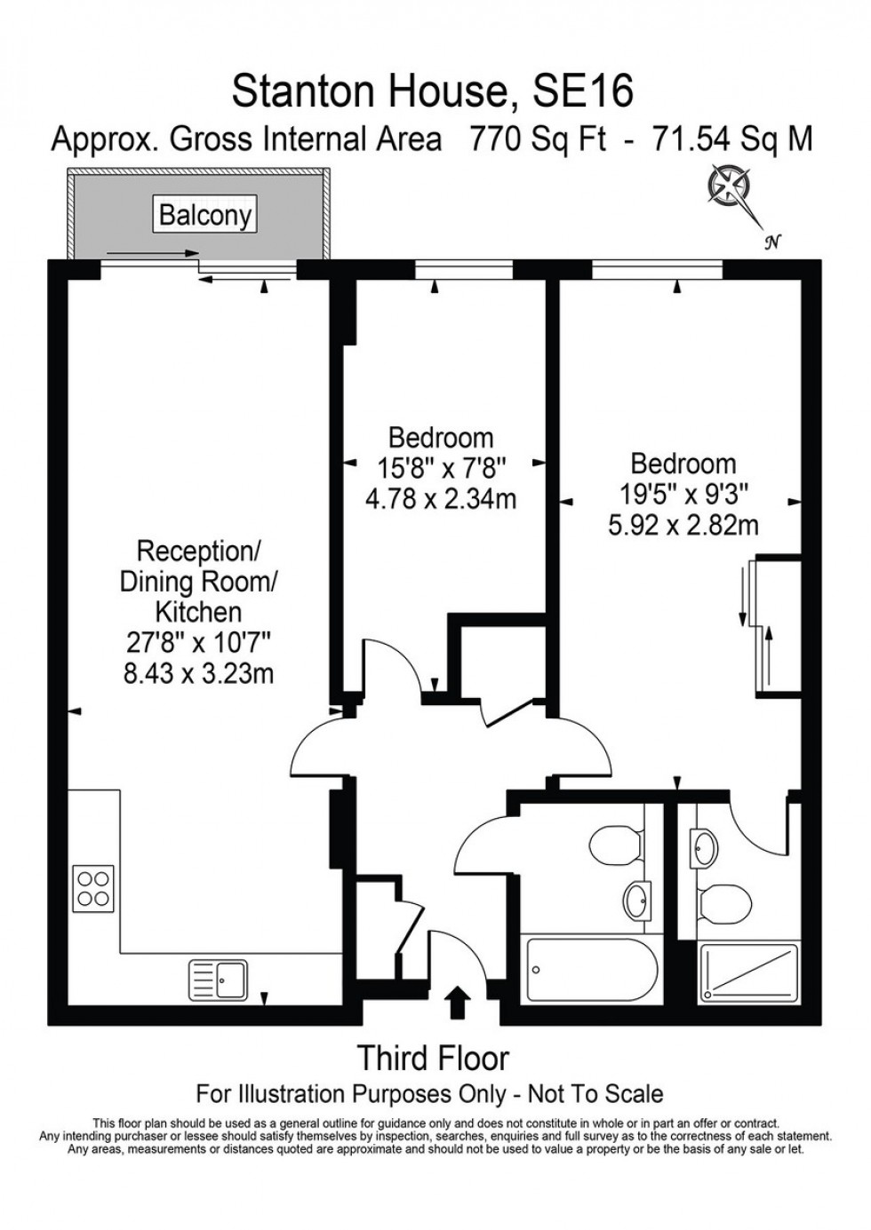 Floorplan for Stanton House, Rotherhithe Street, SE16
