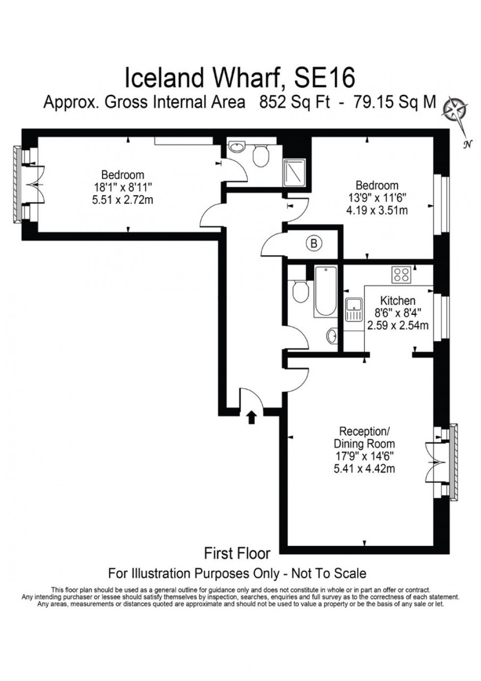 Floorplan for Iceland Wharf, Plough Way, London