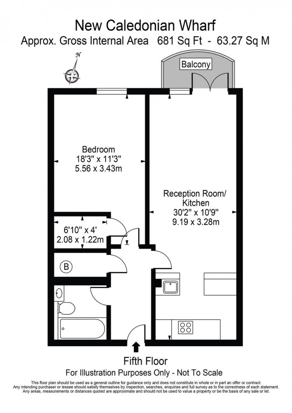 Floorplan for New Caledonian Wharf, Canada Water