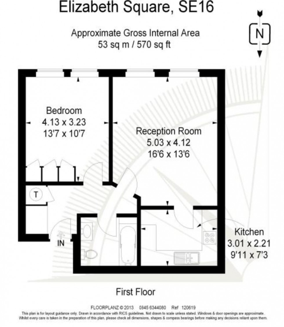 Floorplan for Elizabeth Square, London