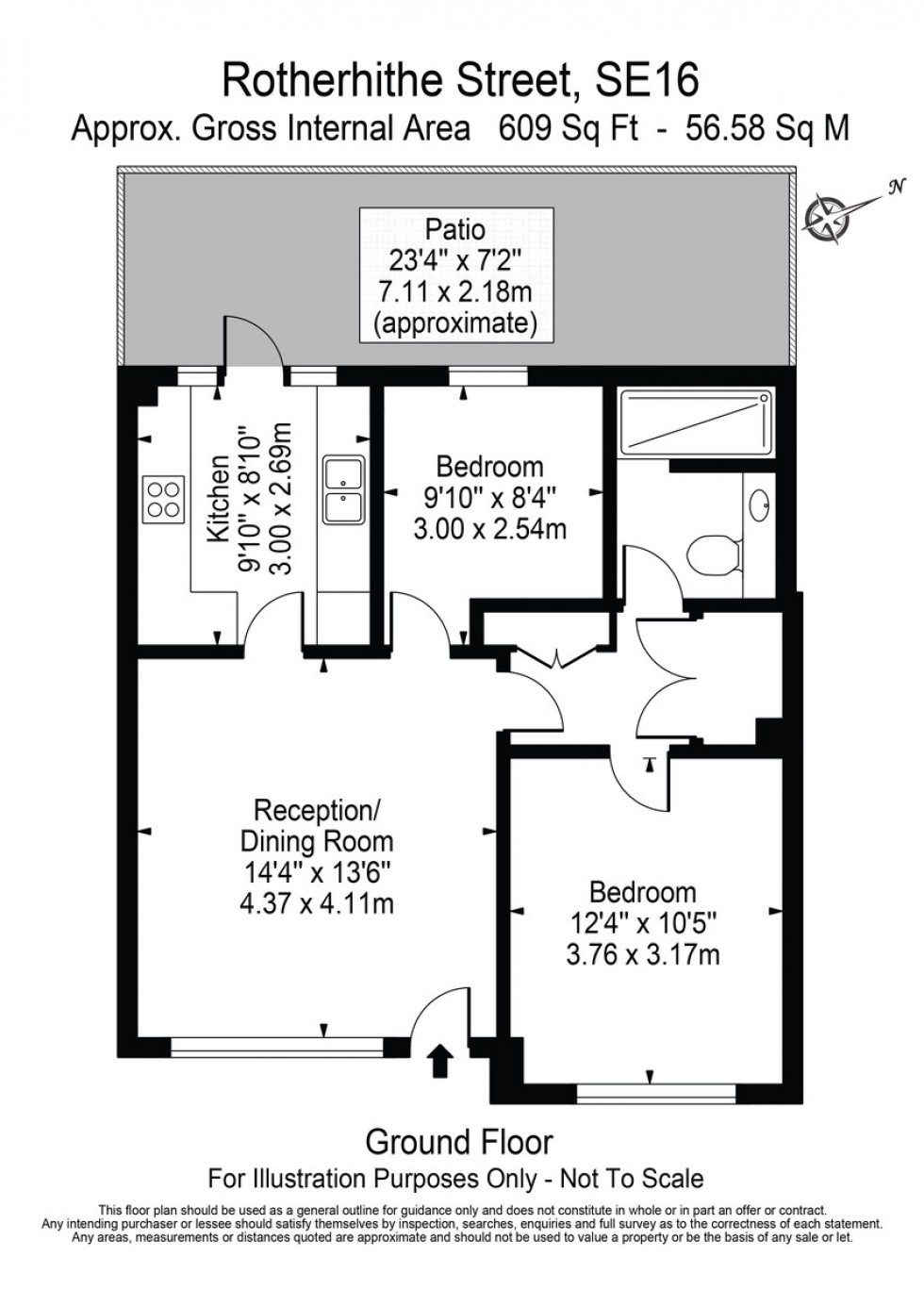 Floorplan for Rotherhithe Street, SE16