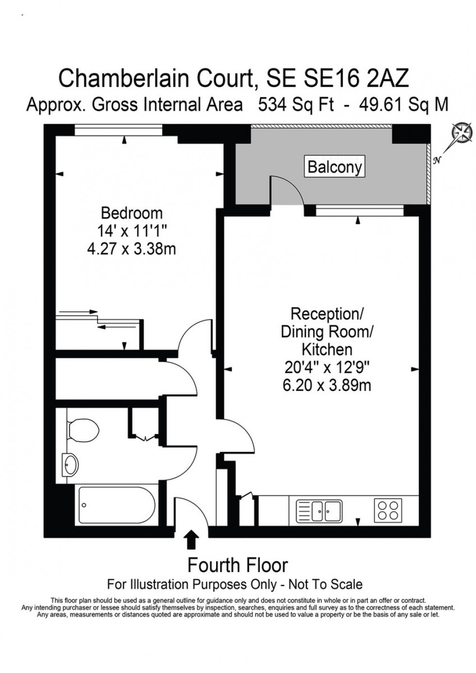 Floorplan for Chamberlain Court, Canada Water