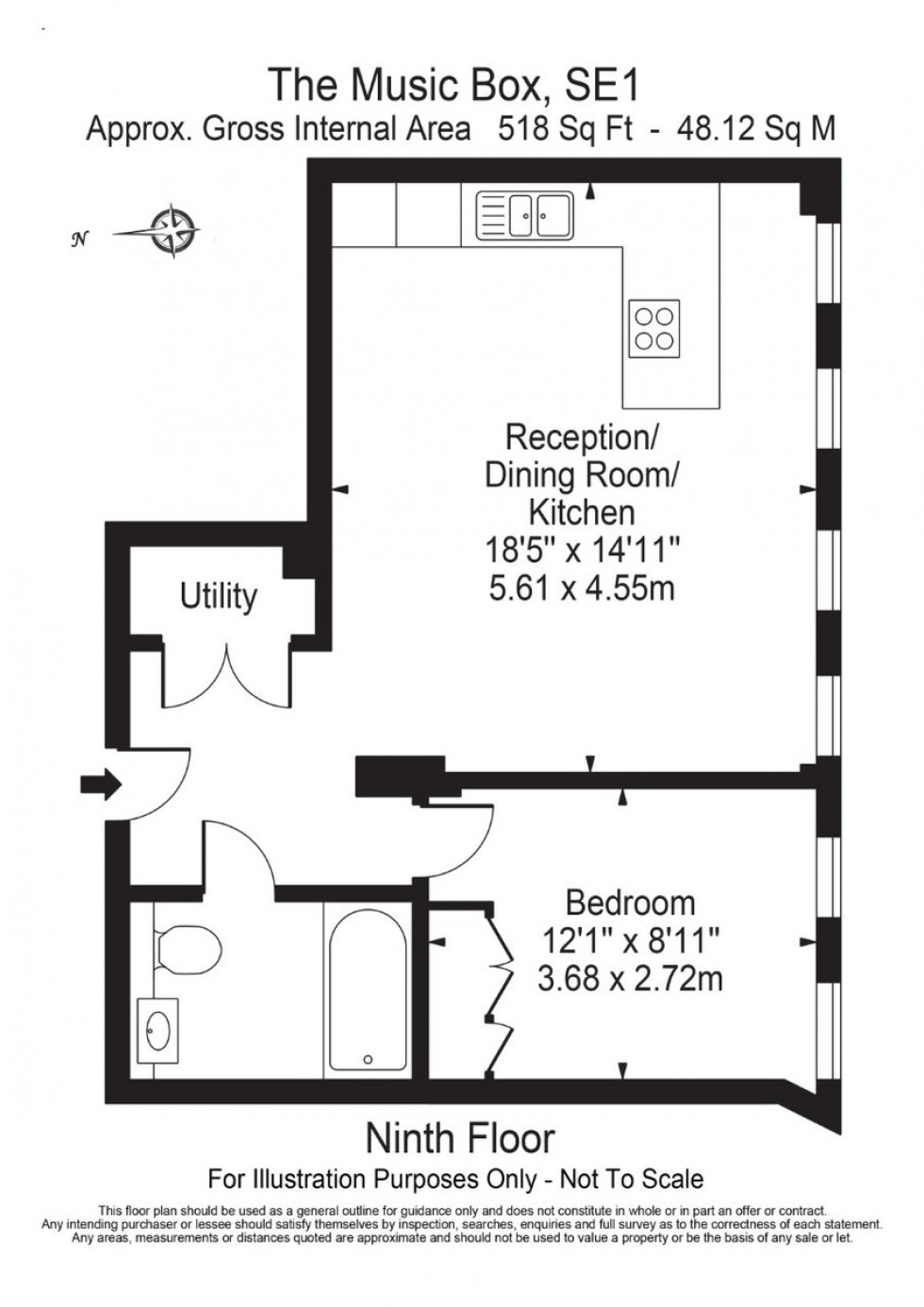 Floorplan for The Music Box, Union Street, SE1