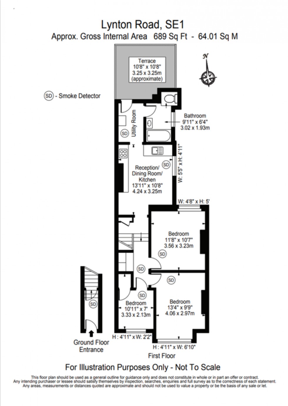 Floorplan for Lynton Road, London, SE1