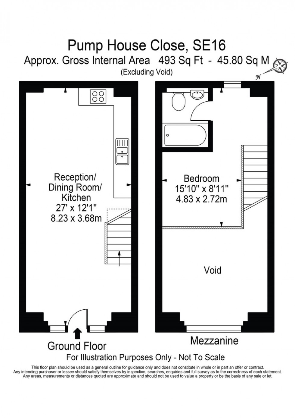 Floorplan for The Pump House, SE16, London