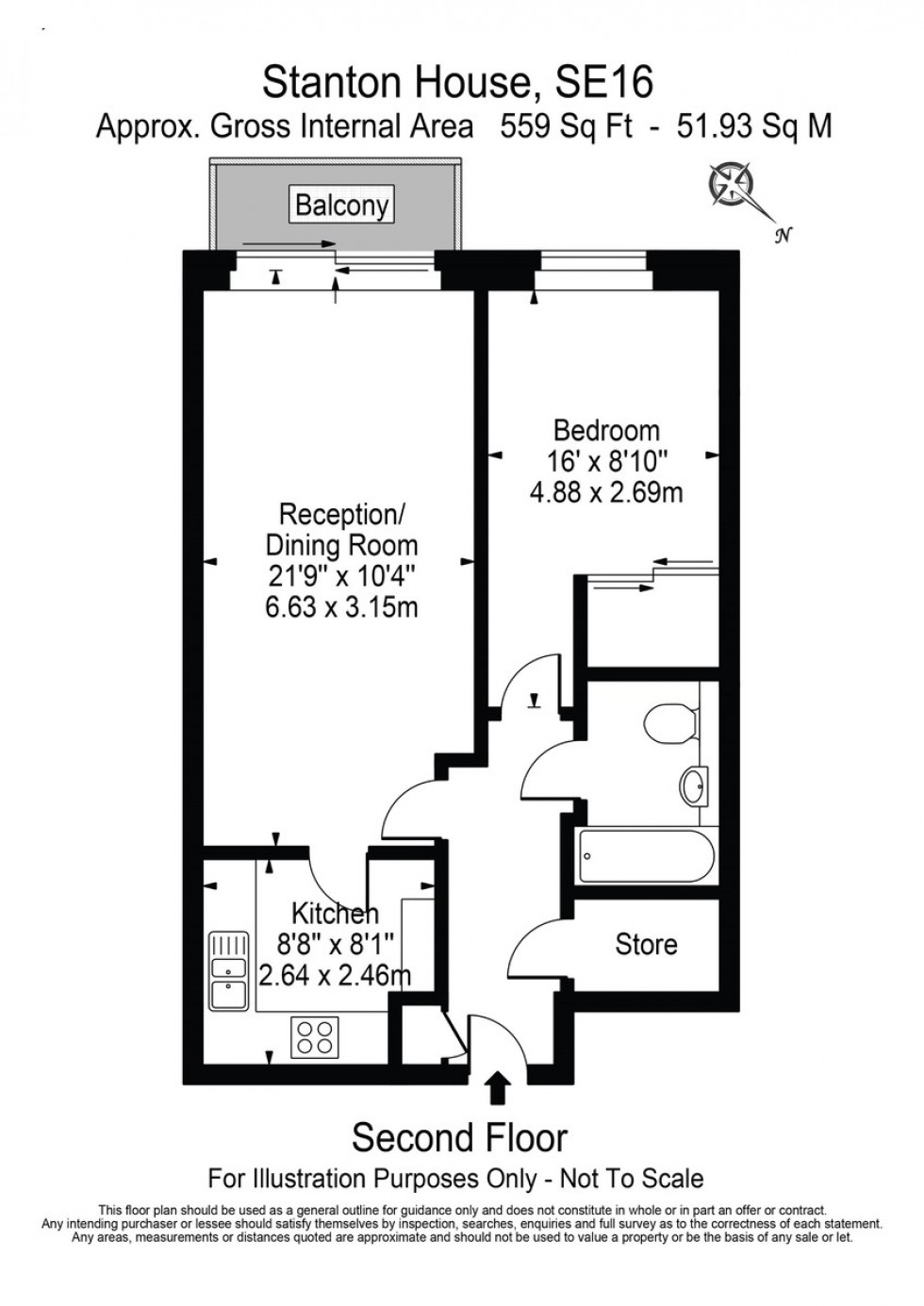 Floorplan for Stanton House, Rotherhithe Street, SE16