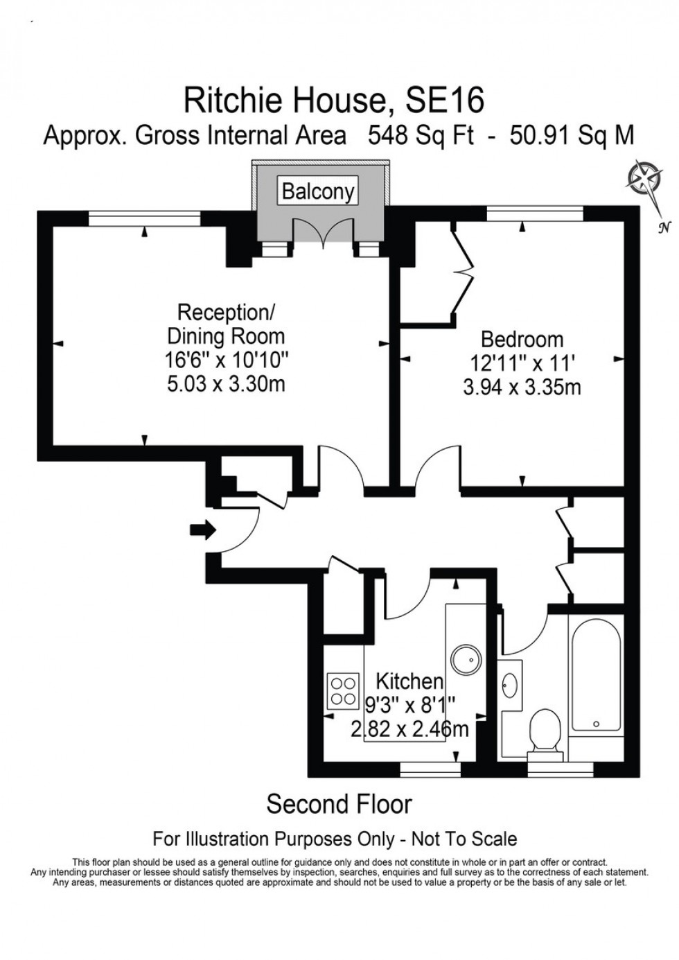 Floorplan for Ritchie House, Canada Water, SE16