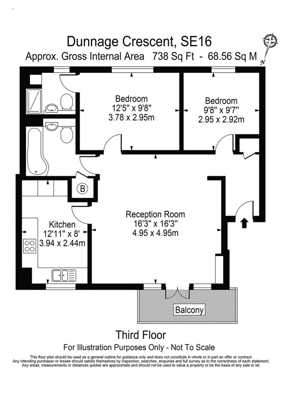 Floorplan for Dunnage Crescent, SE16