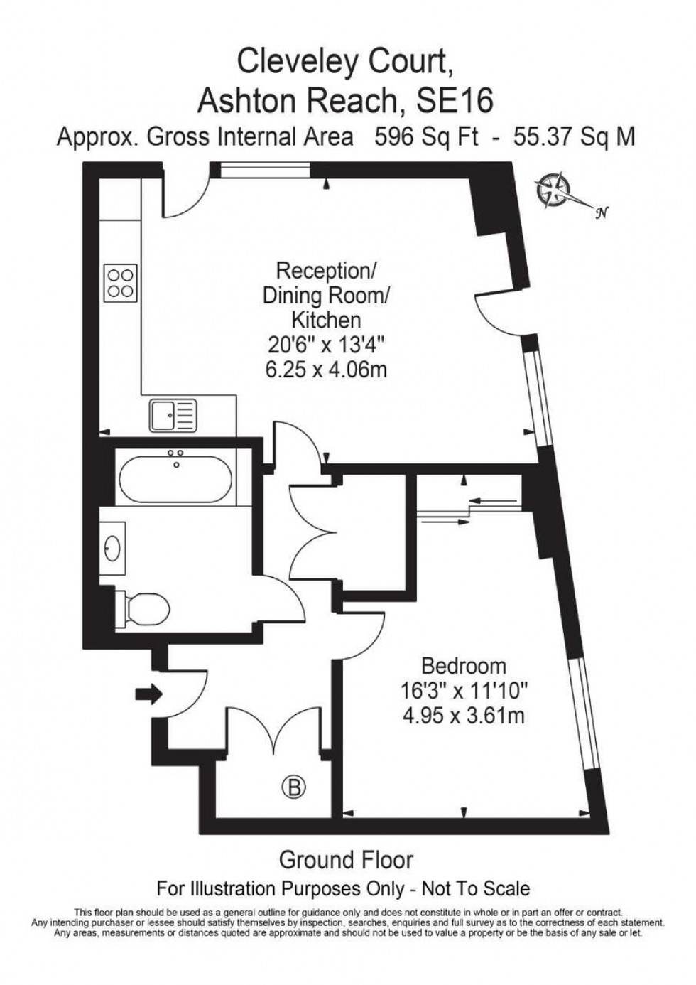Floorplan for Marine Wharf, Canada Water, SE16