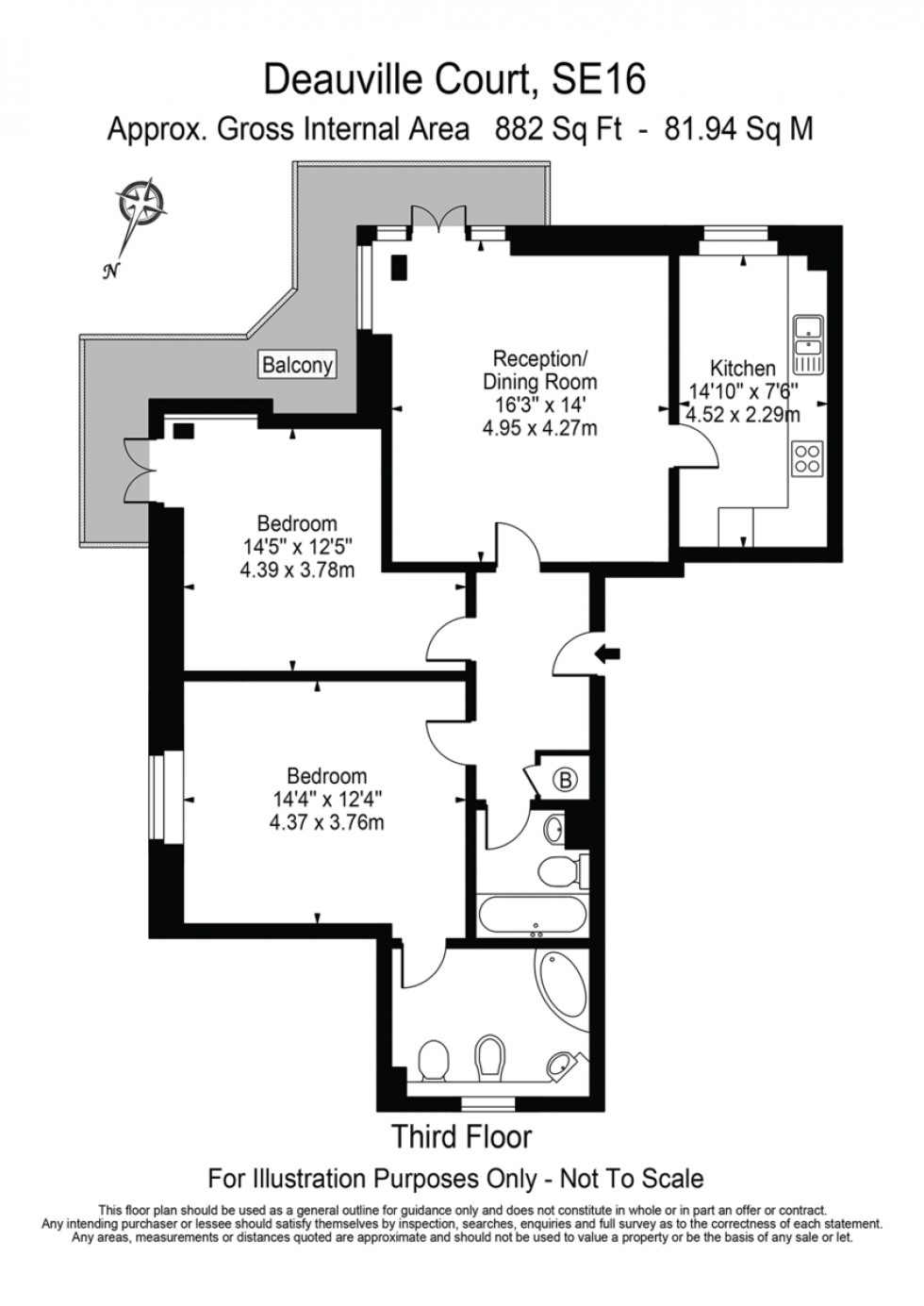 Floorplan for Eleanor Close, London, SE16