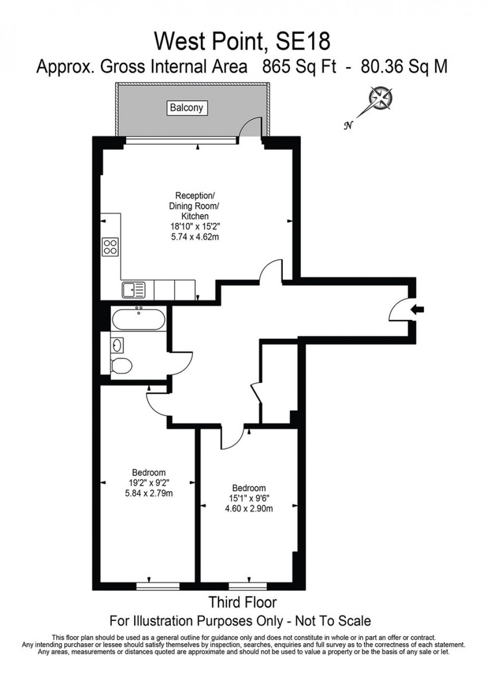 Floorplan for Wellington Street, London, SE18
