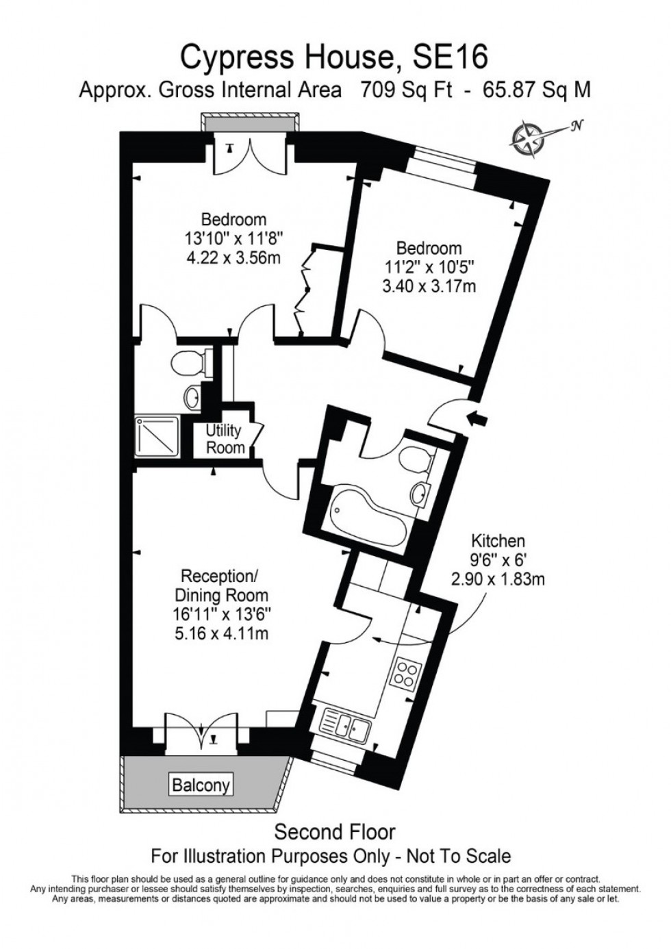 Floorplan for Woodland Crescent, Canada Water, SE16