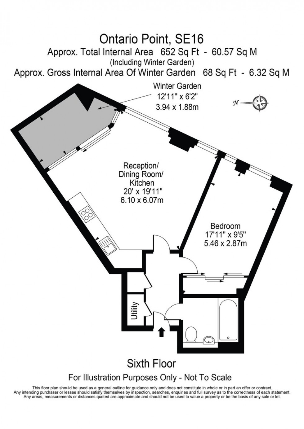 Floorplan for Ontario Point, London, SE16