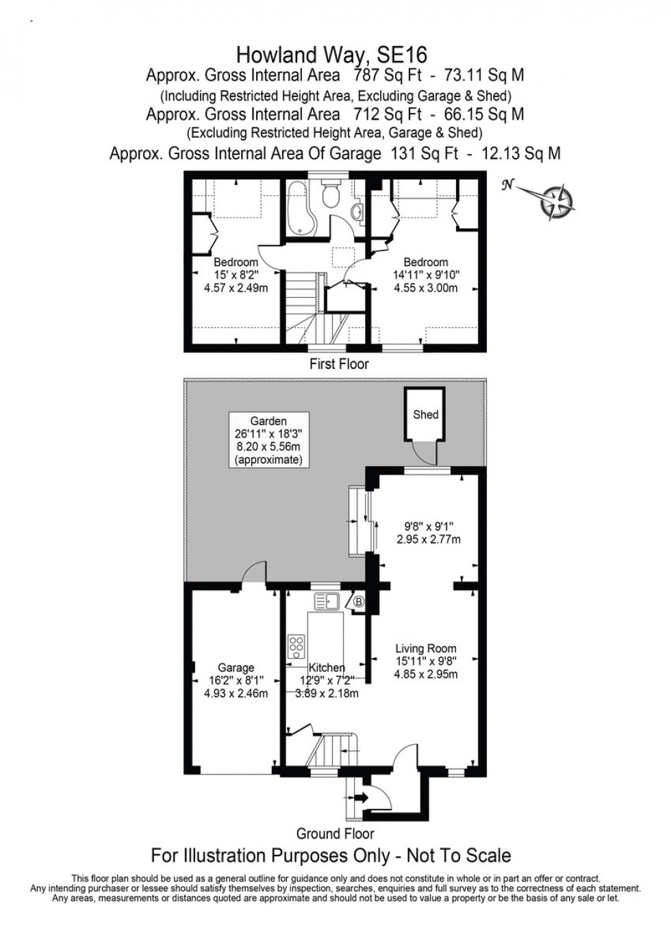 Floorplan for Howland Way, London, SE16