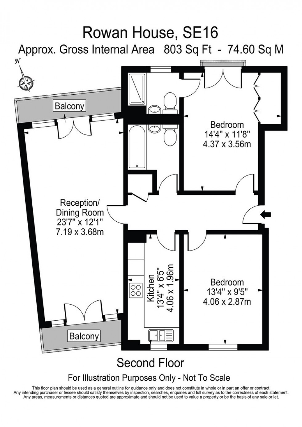 Floorplan for Woodland Crescent, Canada Water, SE16