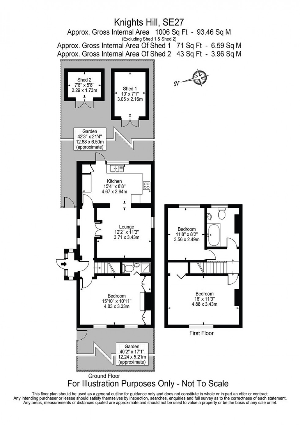 Floorplan for Knights Hill, London, SE27