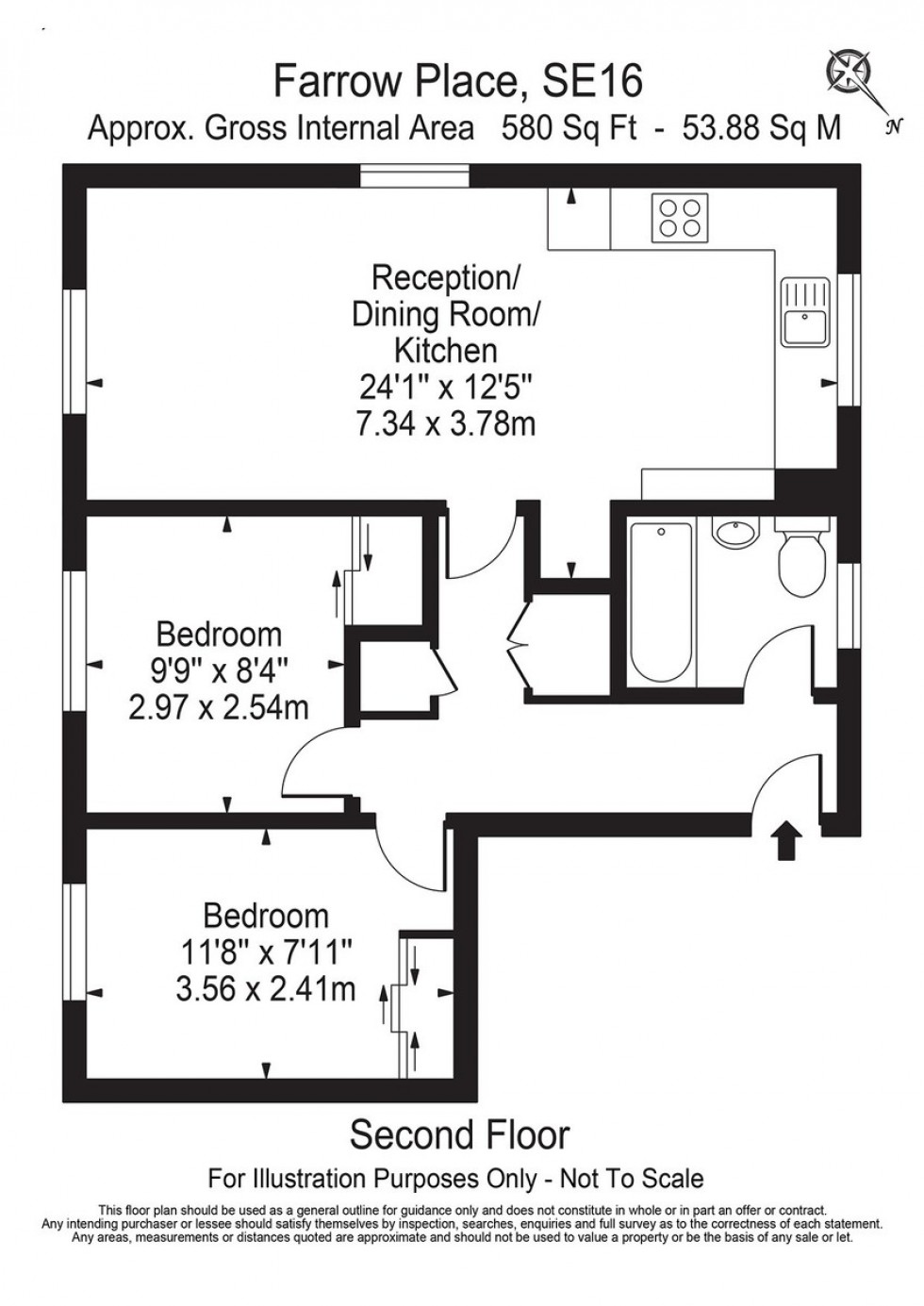 Floorplan for Farrow Place, Canada Water, SE16