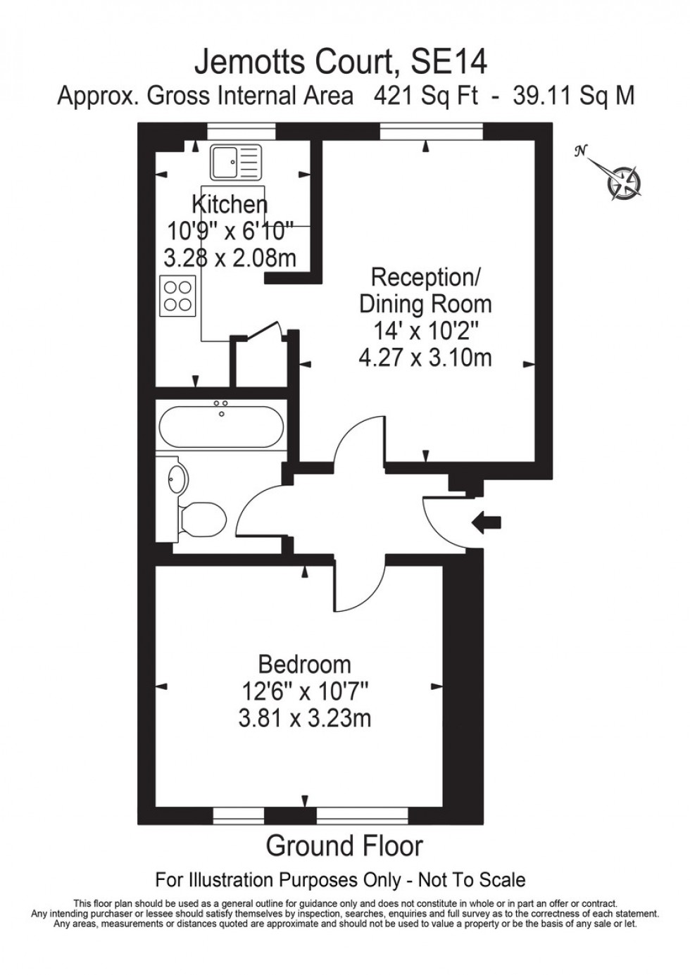 Floorplan for Myers Lane, London