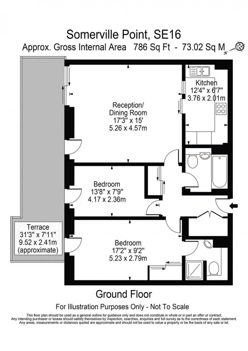 Floorplan for Somerville Point, London, SE16