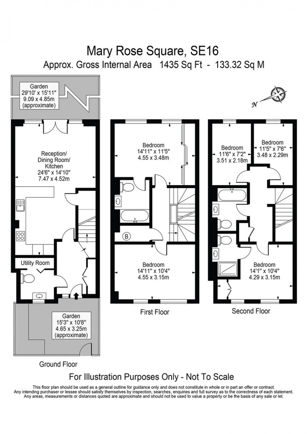 Floorplan for Mary Rose Square, Plough Way, SE16