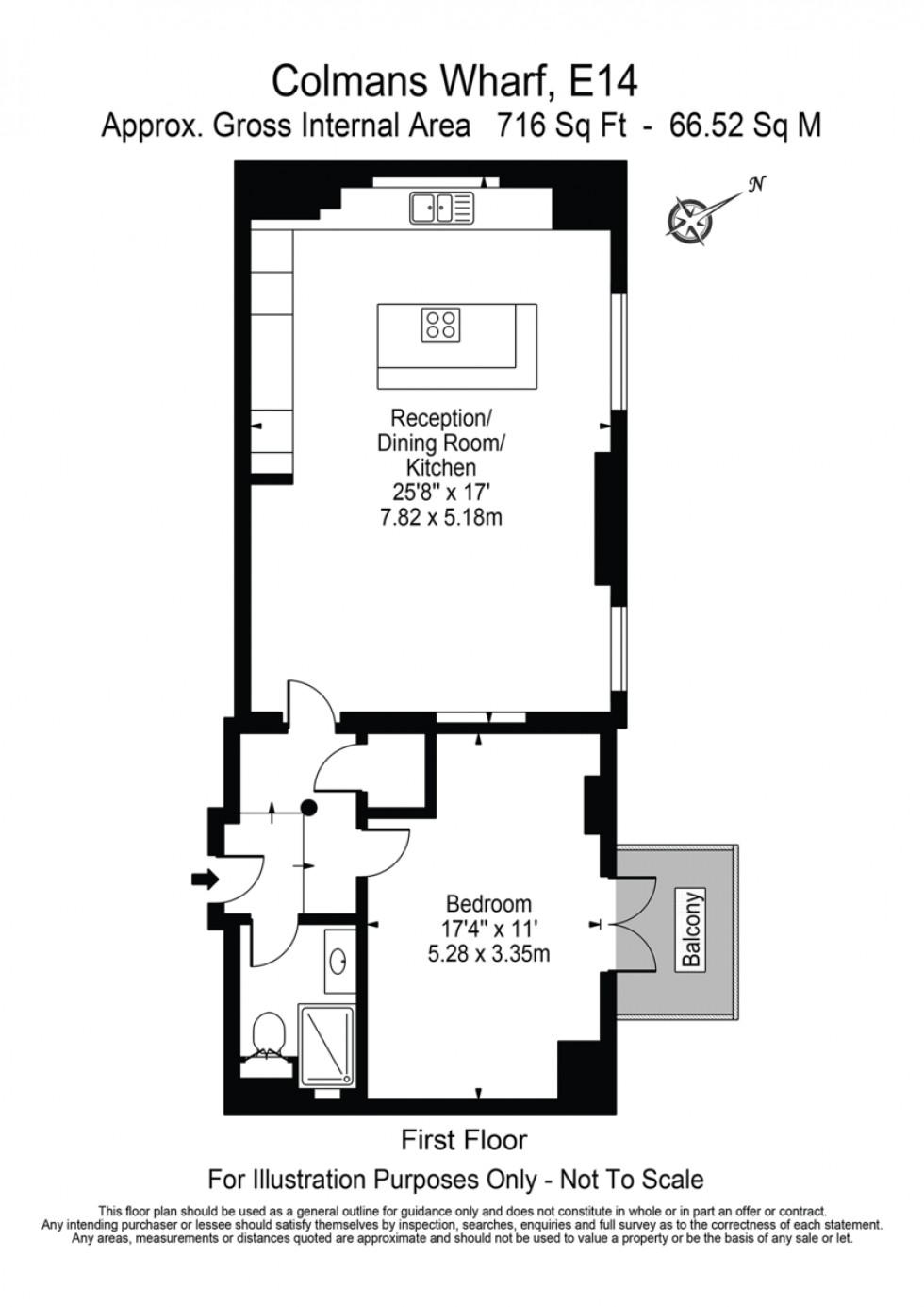 Floorplan for Colmans Wharf, E14
