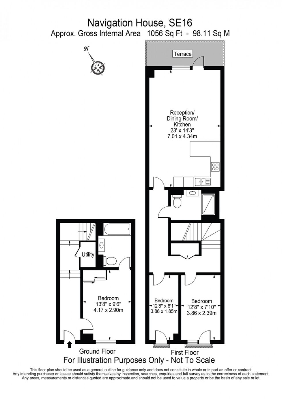 Floorplan for Marine Wharf, Canada Water, SE16
