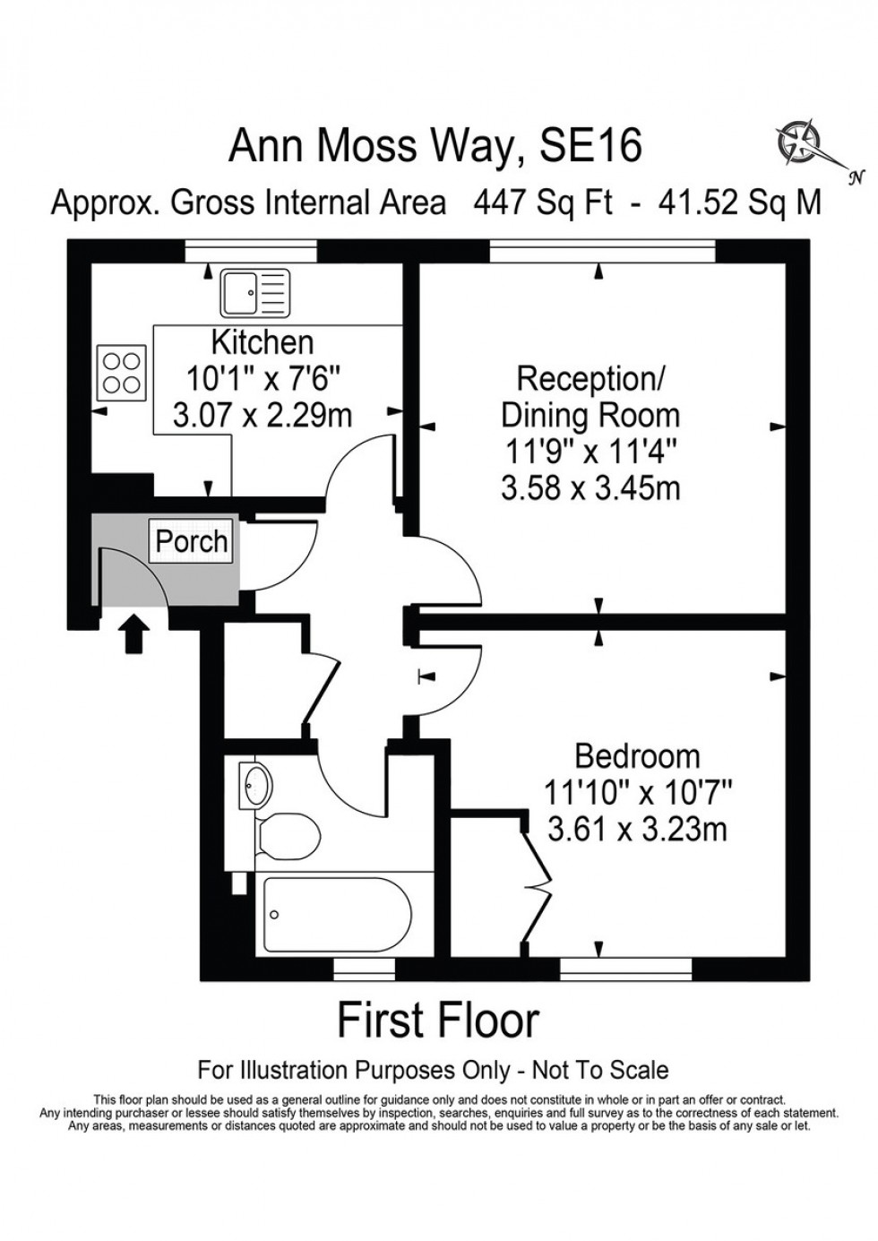 Floorplan for Ann Moss Way, London, SE16