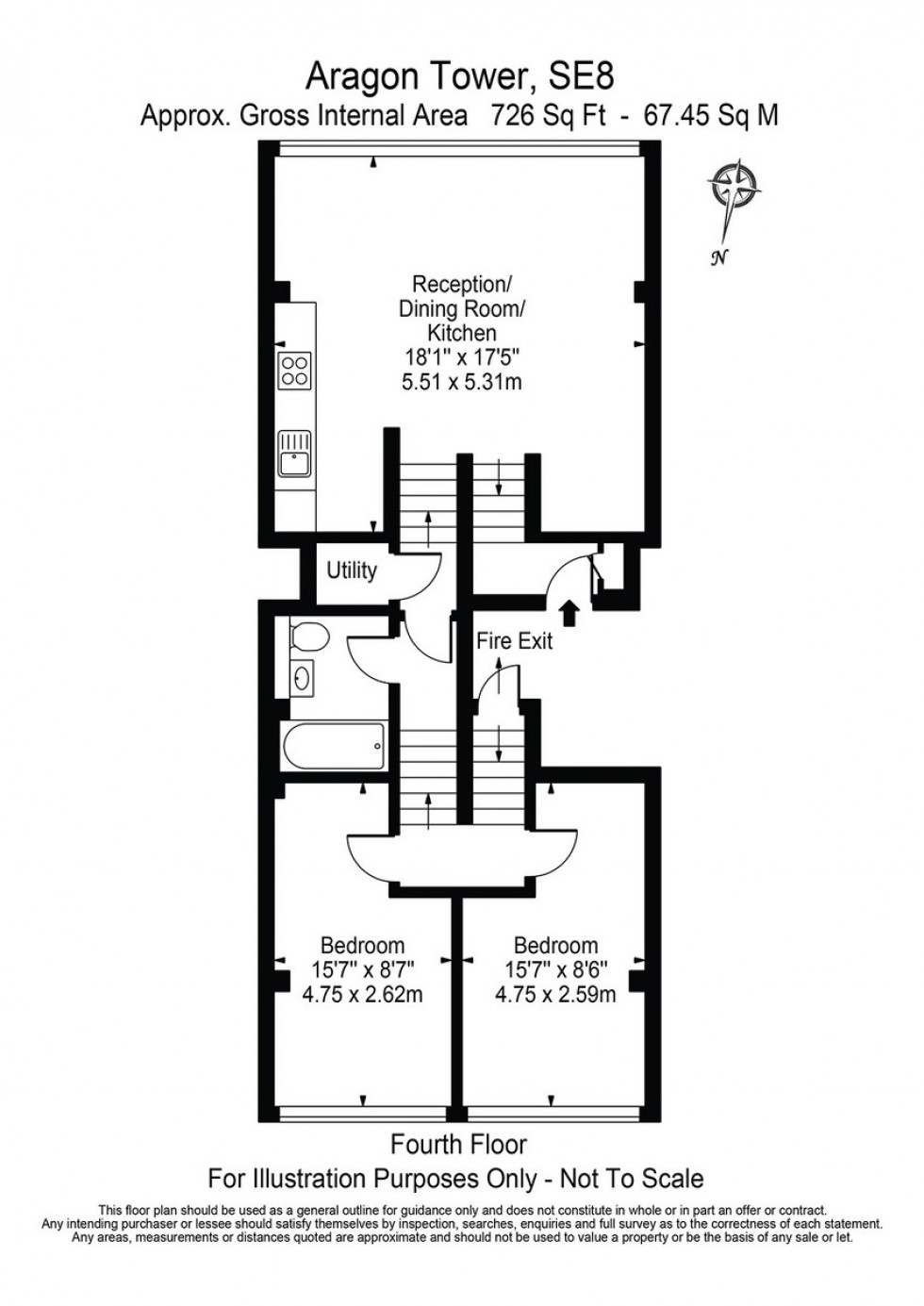 Floorplan for Aragon Tower, George Beard Road