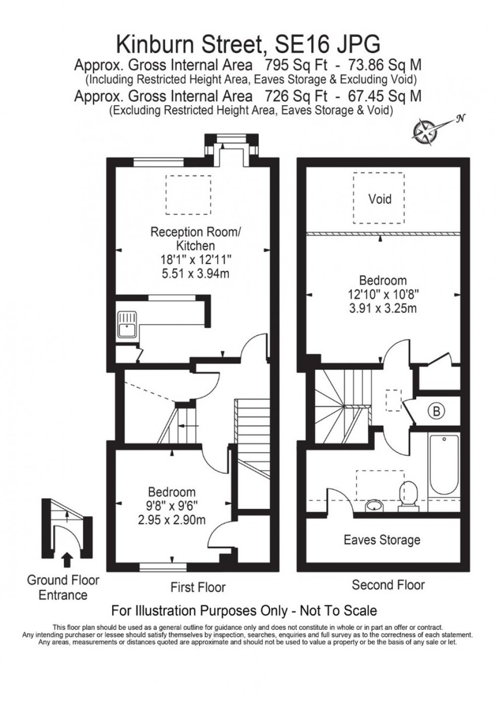 Floorplan for Kinburn Street, Canada Water, SE16
