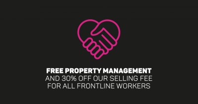 Free Property Management and 30% off our Selling Fee for all Frontline Workers